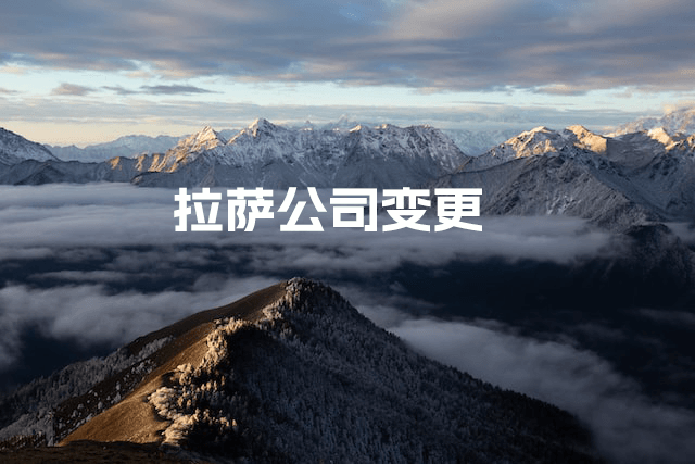 拉薩公司變更